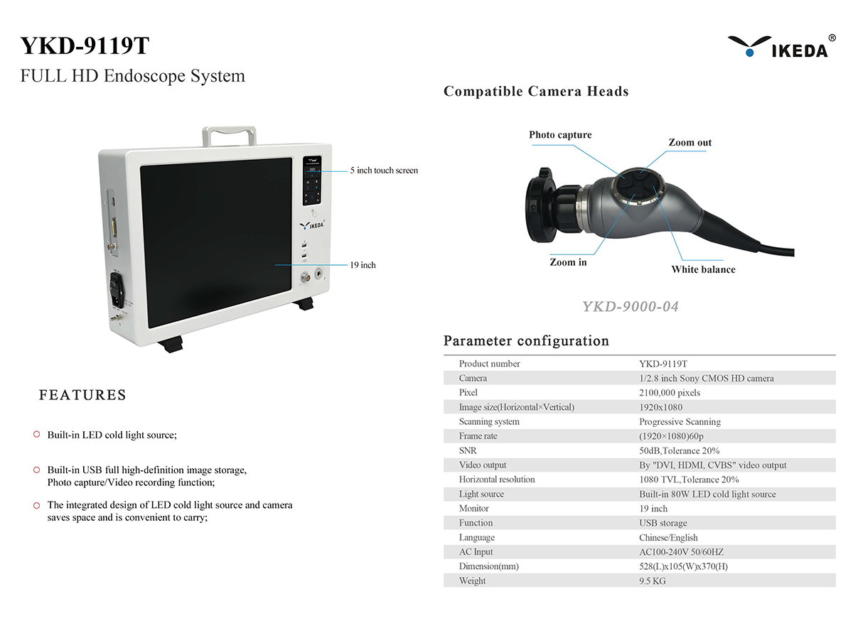 Medical Full Hd Endoscope System For Clinics And Full Hd Endoscope